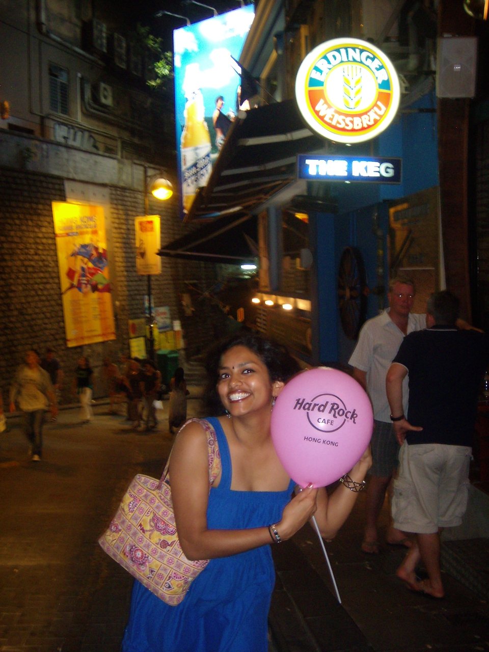 DSCN3514 Strolling along Lan Kwai Fong, Hong Kong’s entertainment and nightlife hotspot.