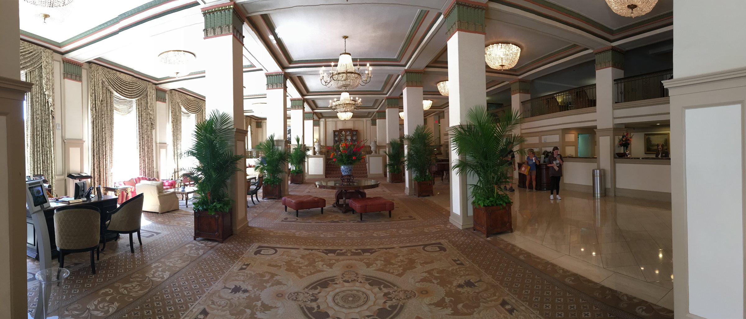 Foyer of the Francis Marion hotel