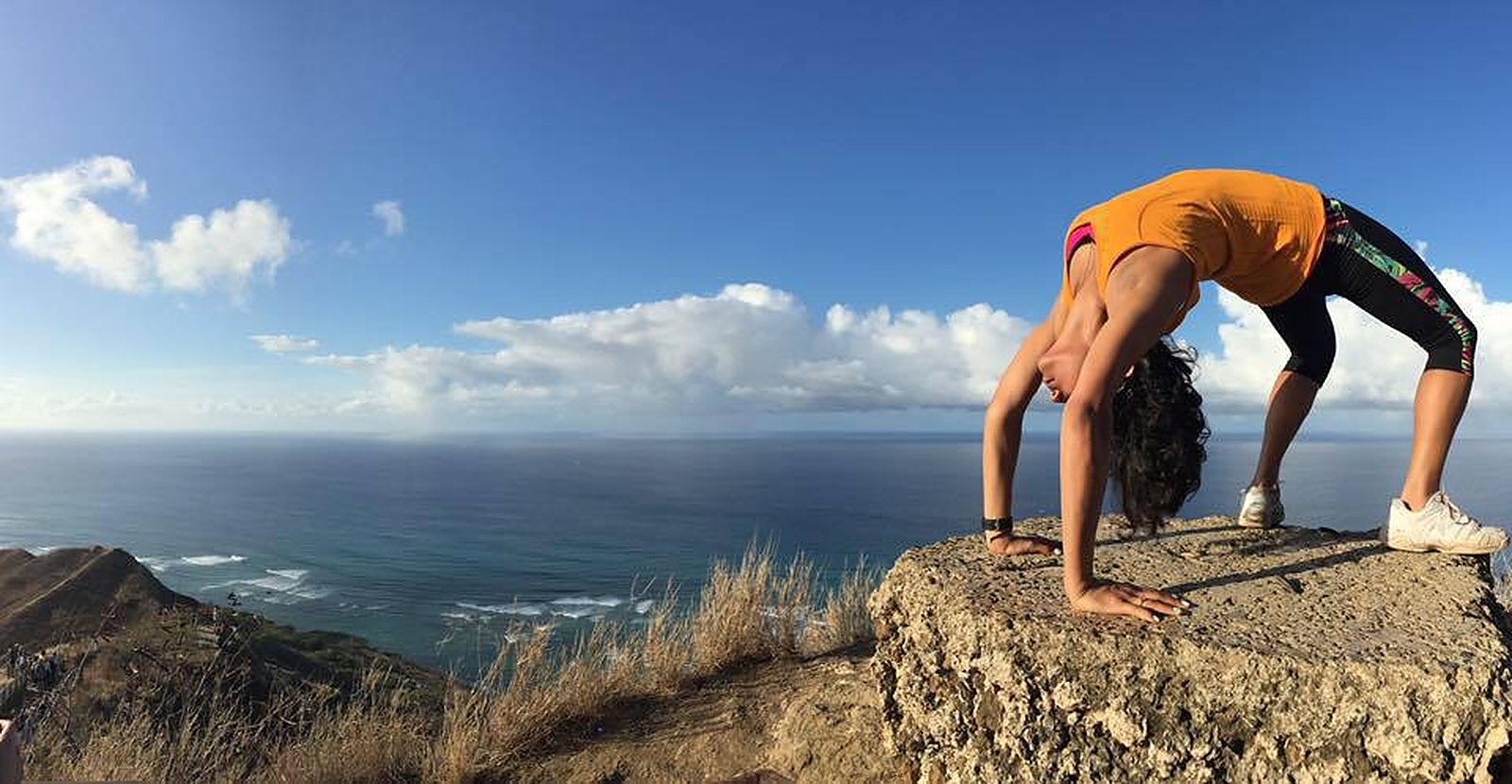 oahu diamond head backbend pose