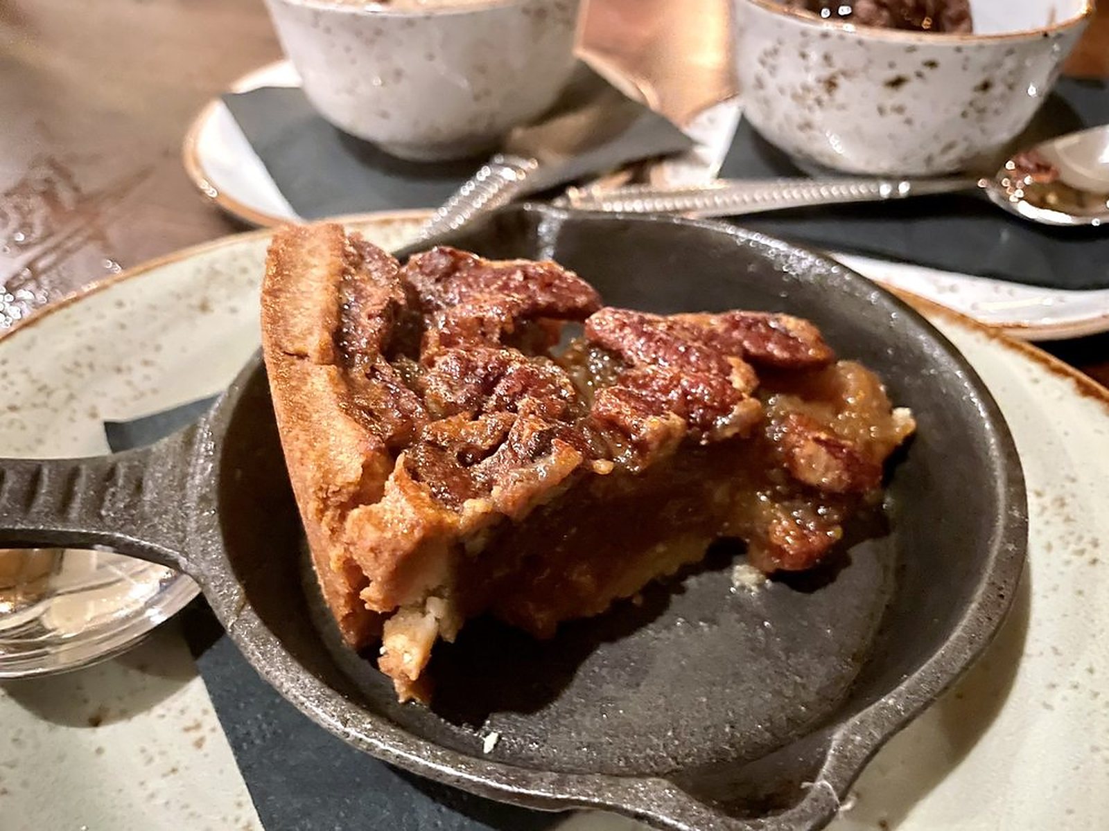 warm bourbon pecan pie eighty ocean kitchen and bar jekyll island 