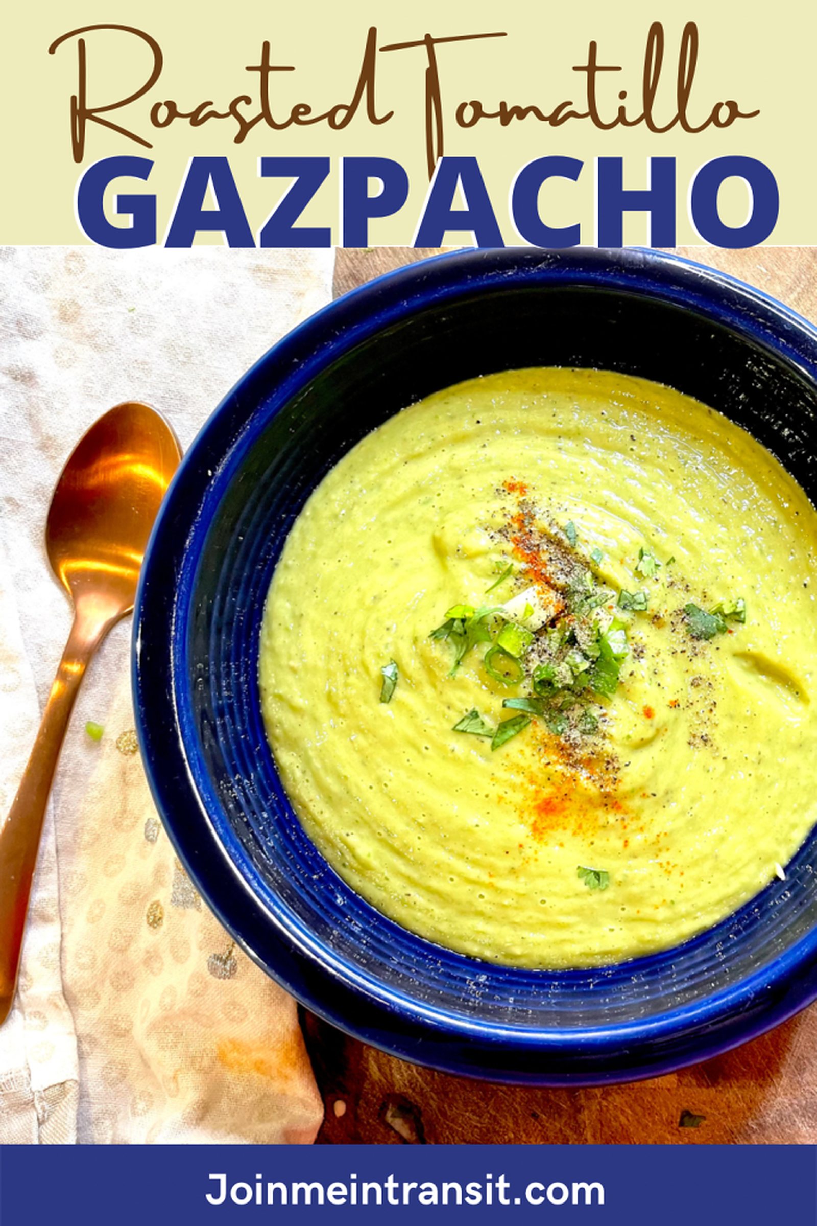 The Ultimate Summer Refreshment: Roasted Tomatillo Gazpacho Soup, photo 2
