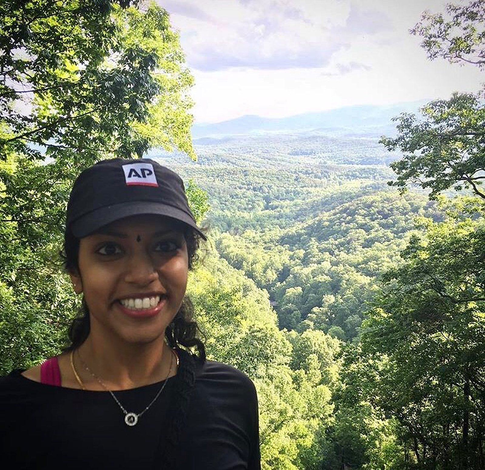 View of the North Georgia Mountains from the top of Amicalola Falls