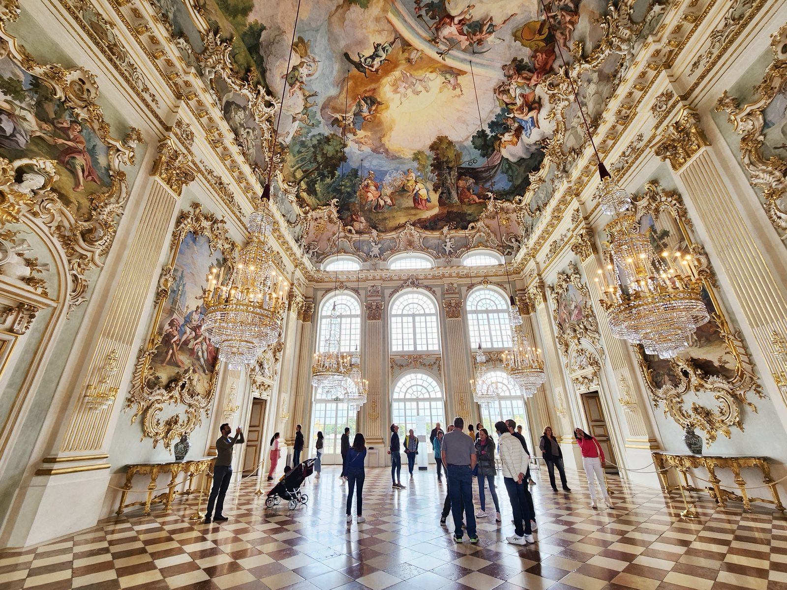 The Great Hall at Nymphemburg Palace