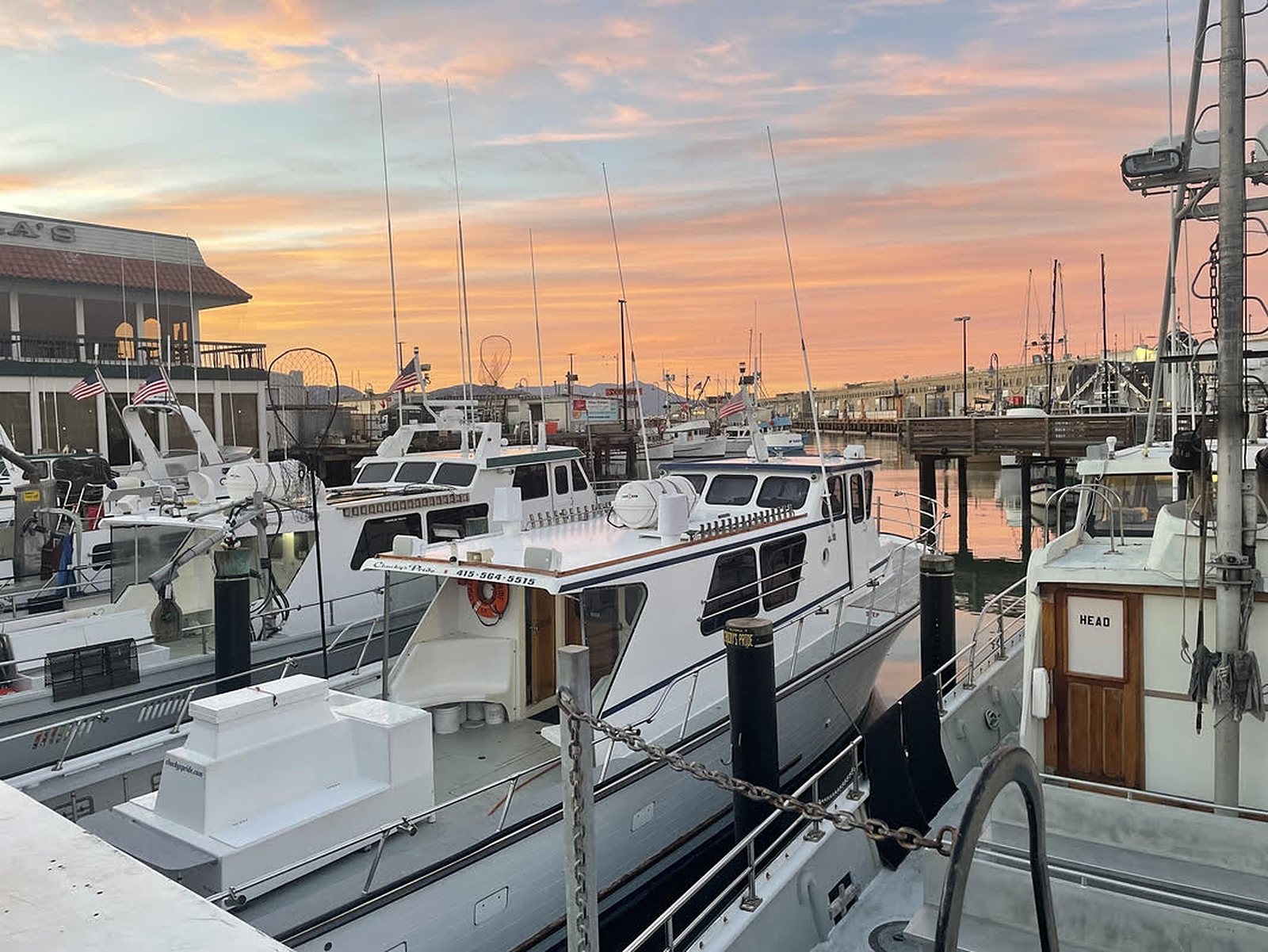 ;san francisco at sunset fisherman's wharf