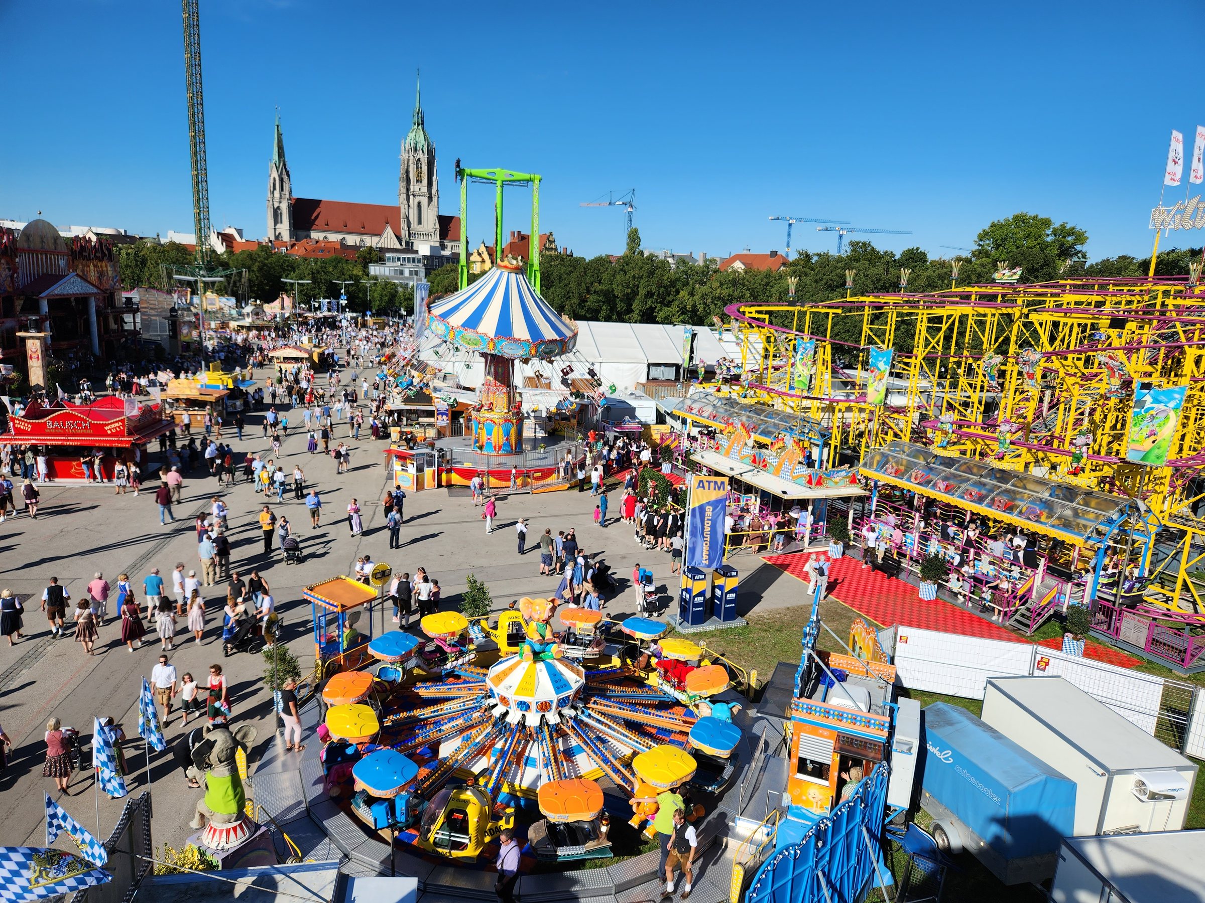 oktoberfest with kids carnival rides